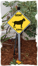 Goat Crossing Aluminum Sign or Vinyl Sticker - Weatherproof Novelty-5