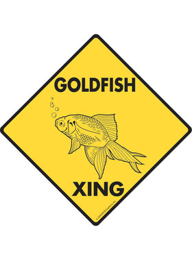 Goldfish Xing Sign or Sticker