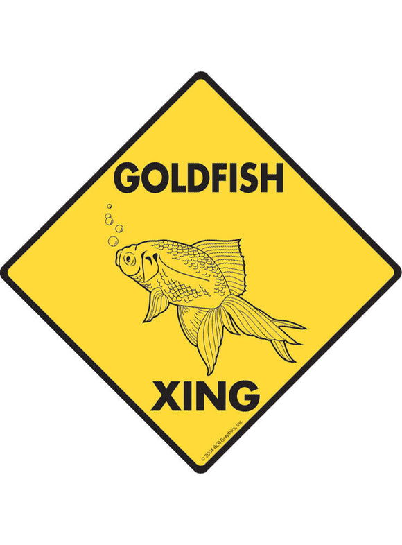 Goldfish Xing Sign or Sticker