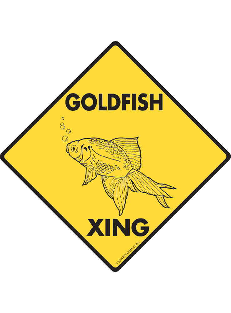 Goldfish Xing Sign or Sticker