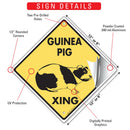 Guinea Pig Xing (Crossing) Animal Signs or Sticker-3