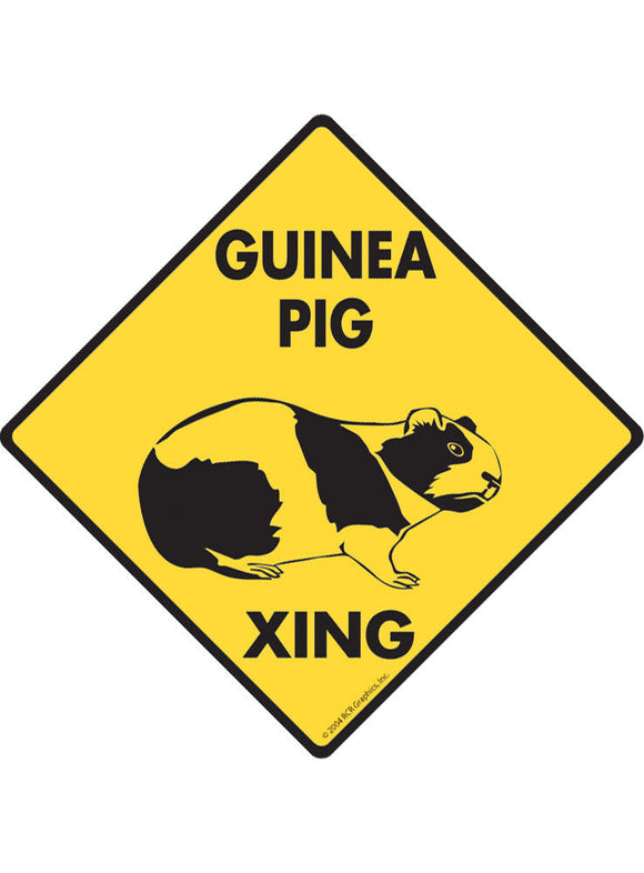 Guinea Pig Xing Sign or Sticker