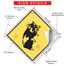 Warning! Hamster Animal Signs or Sticker-3