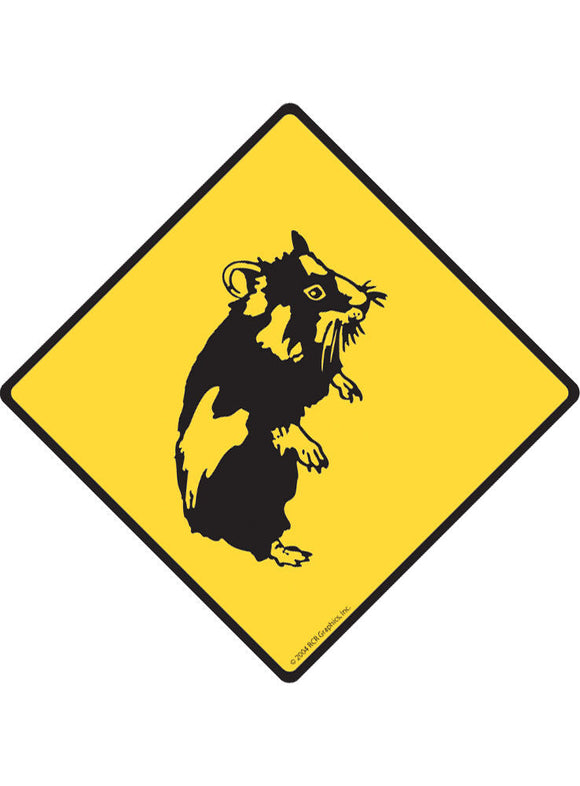 Hamster Sign or Sticker