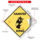 Hamster Xing (Crossing) Animal Signs or Sticker-3