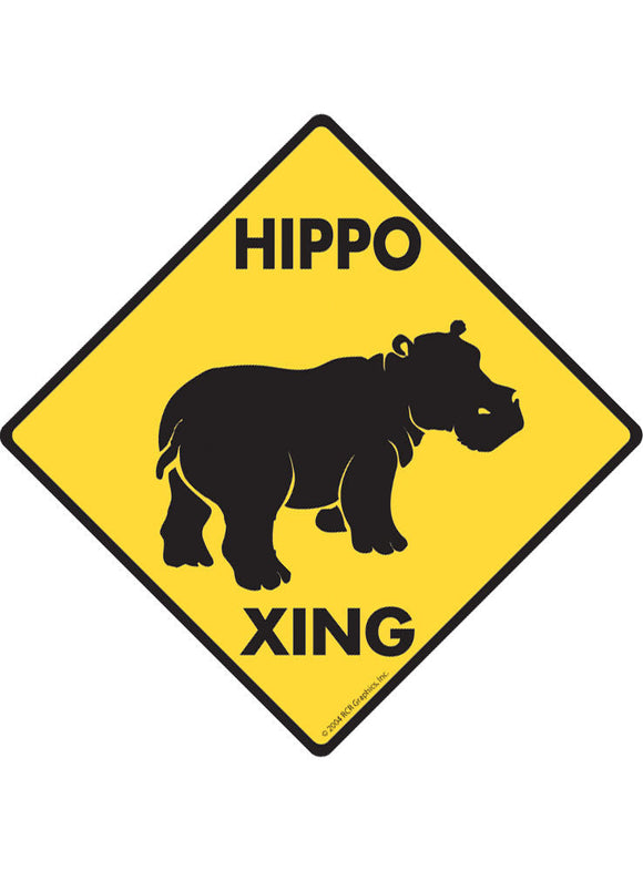 Hippo Xing Sign or Sticker