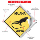 Iguana Xing (Crossing) Reptile Signs or Sticker-3