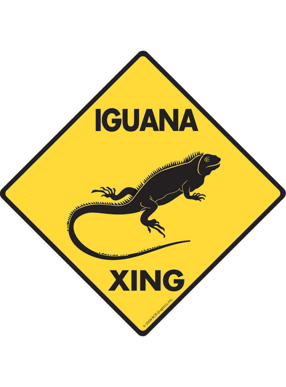 Iguana Xing Sign or Sticker