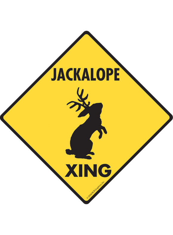 Jackalope Xing Sign or Sticker
