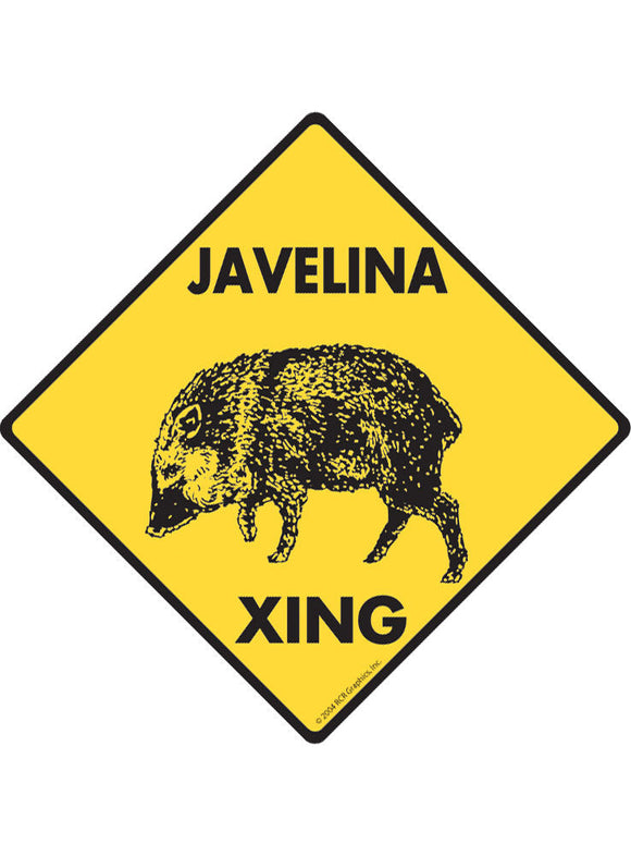 Javelina Xing Sign or Sticker