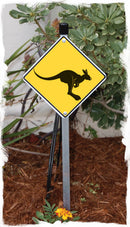 Warning Kangaroo Animal Aluminum Sign or Vinyl Sticker - Weatherproof Novelty-5