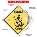 Koala Xing (Crossing) Animal Signs or Sticker-3