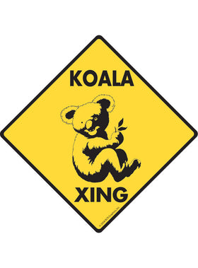 Koala Xing Sign or Sticker