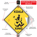 Koala Xing (Crossing) Animal Signs or Sticker-4