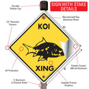 Koi Xing (Crossing) Animal Signs or Sticker-4