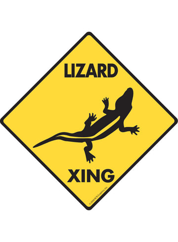 Lizard Xing Sign or Sticker