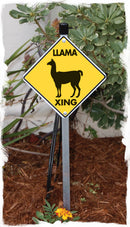 Llama Crossing Aluminum Sign or Vinyl Sticker - Weatherproof Novelty-5