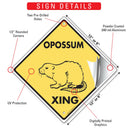Opossum Xing (Crossing) Animal Signs or Sticker-3