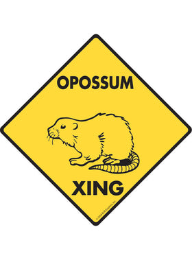 Opossum Xing Sign or Sticker