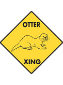 Otter Xing Sign or Sticker