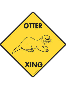 Otter Xing Sign or Sticker