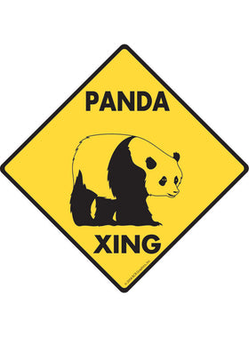 Panda Xing Sign or Sticker