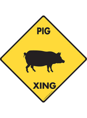 Pig Xing Sign or Sticker