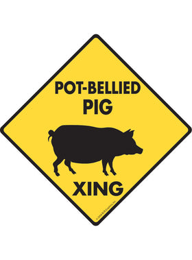 Pot-Bellied Pig Xing Sign or Sticker