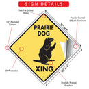 Prairie Dog Xing (Crossing) Animal Signs or Sticker-3