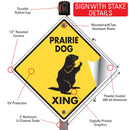 Prairie Dog Xing (Crossing) Animal Signs or Sticker-4