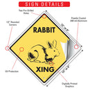 Rabbit Xing (Crossing) Animal Signs or Sticker-3