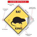 Rat Xing (Crossing) Animal Signs or Sticker-3
