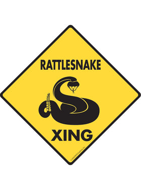 Rattlesnake Xing Sign or Sticker