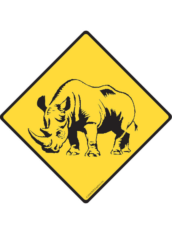 Rhino Sign or Sticker