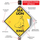 Sea Lion Xing (Crossing) Animal Signs or Sticker-4