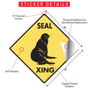 Seal Xing (Crossing) Animal Signs or Sticker-2