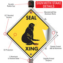 Seal Xing (Crossing) Animal Signs or Sticker-4