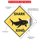 Shark Xing (Crossing) Signs or Sticker-2