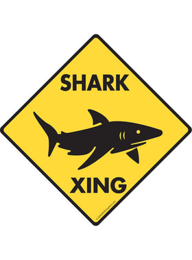 Shark Xing Sign or Sticker