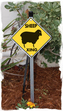 Sheep Crossing Aluminum Sign or Vinyl Sticker - Weatherproof Novelty-5