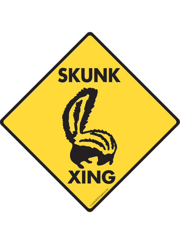 Skunk Xing Sign or Sticker