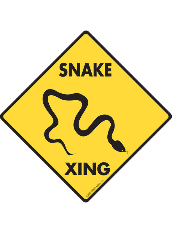 Snake Xing Sign or Sticker