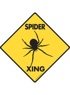 Spider Xing Sign or Sticker
