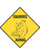 Squirrel Xing Sign or Sticker