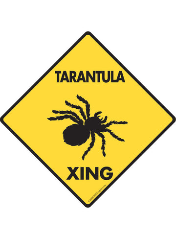 Tarantula Xing Sign or Sticker