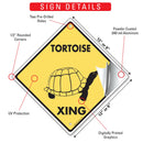 Tortoise Xing (Crossing) Reptile Signs or Sticker-3