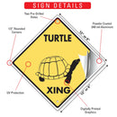 Turtle Xing (Crossing) Reptile Signs or Sticker-3