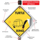 Turtle Xing (Crossing) Reptile Signs or Sticker-4