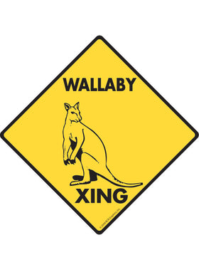 Wallaby Xing Sign or Sticker