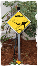 Whale Crossing Animal Aluminum Sign or Vinyl Sticker - Weatherproof Novelty-5